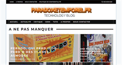 Desktop Screenshot of paradoxetemporel.fr